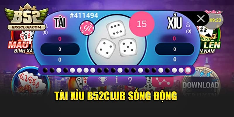 Tài xỉu online B52 giao diện tối ưu